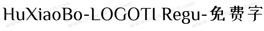 HuXiaoBo-LOGOTI Regu字体转换